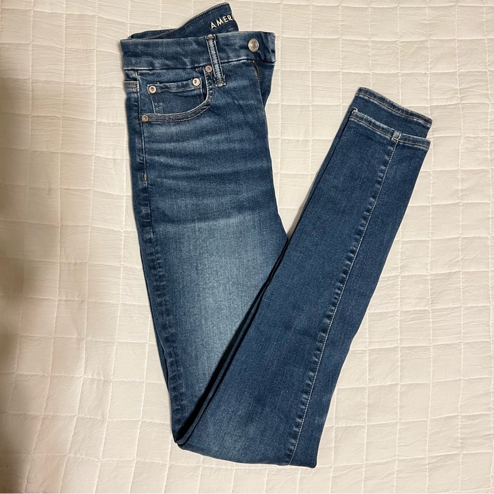 American Eagle Outfitters Women's Super High-Rise Denim Jegging US 6 X-Long